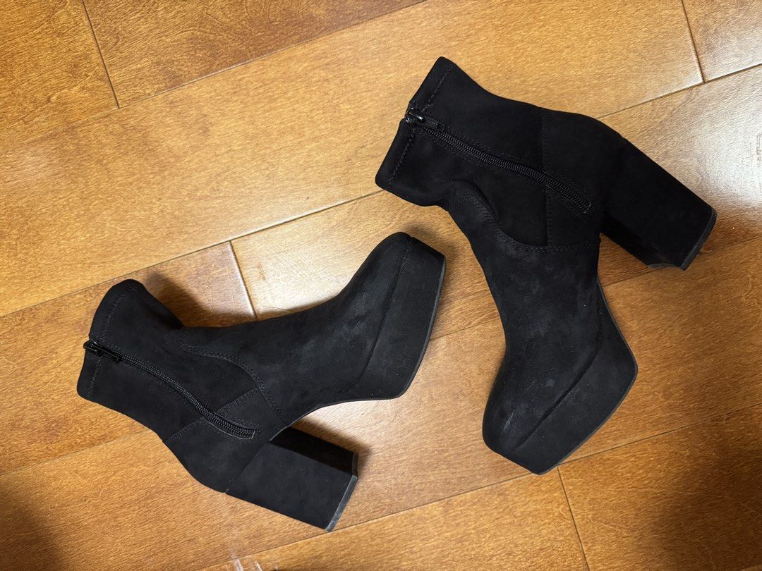 H&M heeled boots (Category: Boots) located in Manila. Submitted by kayeeeeeee_ (Listing ID 1467002823, Image 1). Description: Used once for an event.