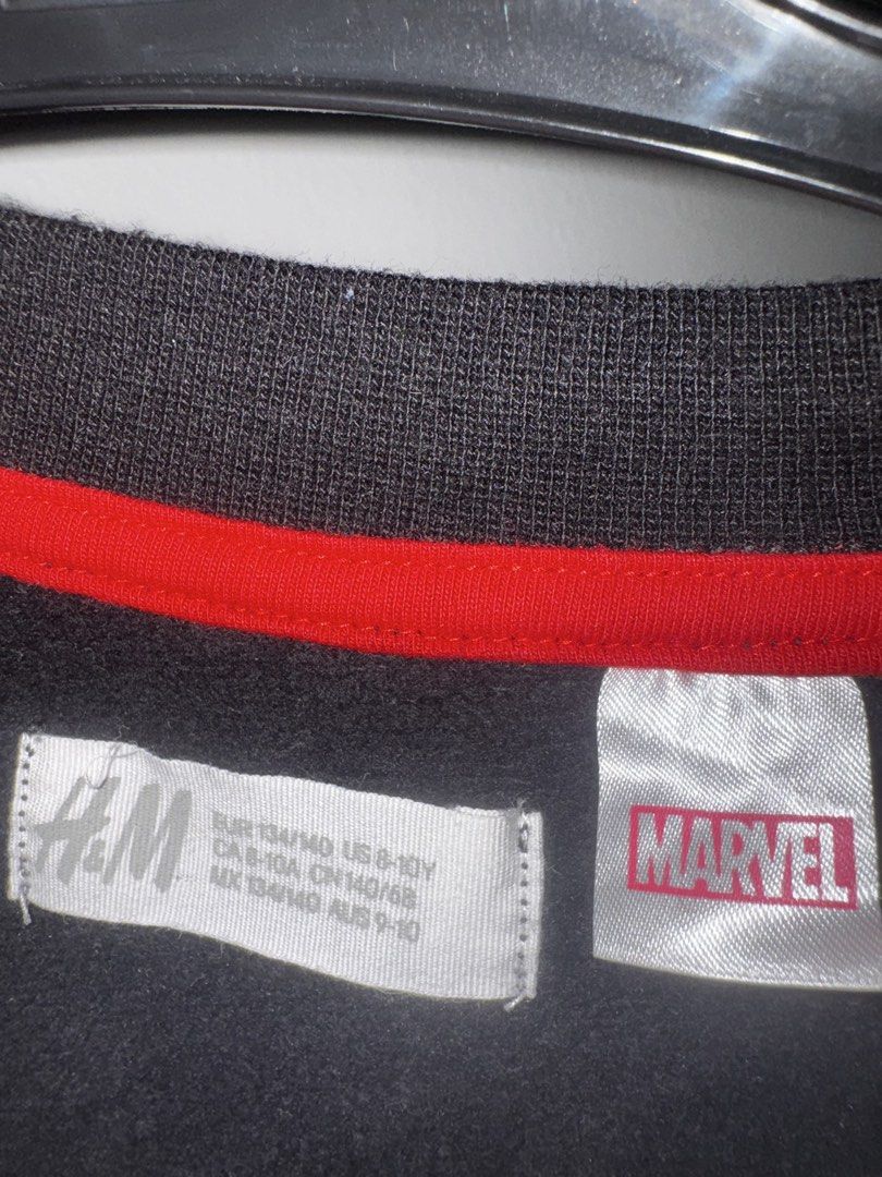 H&M Marvel Black Sweater Boys (Category: Babies & Kids Fashion) located in Quezon City. Submitted by coolmomma (Listing ID 1467056220, Image 3). Description: Good as new Barely worn Length 21 in..