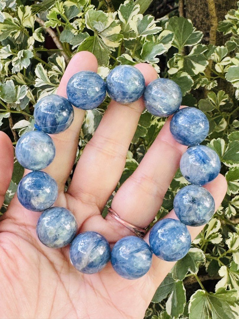 HQ KYANITE 🍉 B5_ JC051 (Category: Precious Stones) located in Bulacan. Submitted by selling_low_by_bella_ben (Listing ID 1467022828, Image 1). Description: HQ KYANITE 🍉 B5_ JC051 🏷️ 2900 17-18 mm bead size 17 cm wrist.
