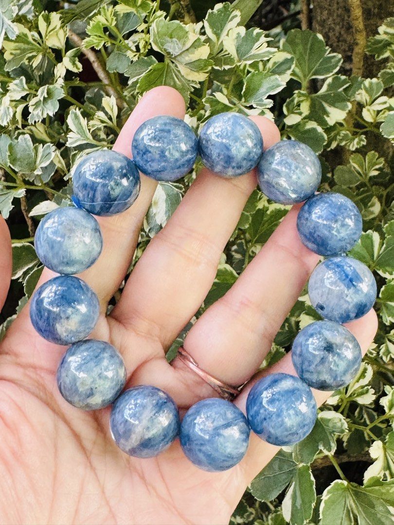 HQ KYANITE 🍉 B5_ JC051 (Category: Precious Stones) located in Bulacan. Submitted by selling_low_by_bella_ben (Listing ID 1467022828, Image 2). Description: HQ KYANITE 🍉 B5_ JC051 🏷️ 2900 17-18 mm bead size 17 cm wrist.