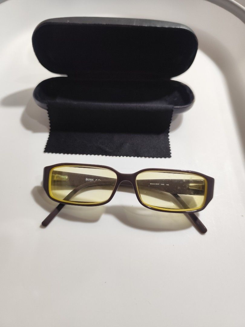 Hugo Boss Frame (Category: Sunglasses & Eyewear) located in Cebu City. Submitted by icoolectnsellect (Listing ID 1467148224, Image 1). Description: Issue: Minor Scratch, Dirt and RX lens. Bought at Garage Sale. Authenticity not Guaranteed, di ko alam if legit or Fake. Buy @ your own Risk. All EyeGlasses or Sun Glasses ay may Grado or Prescription Glasses. Please be careful para di masira mata nyo, you can change the lens and frame na lng kunin. N