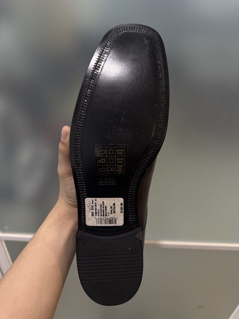 Hugo BOSS Leather Shoes (Category: Dress Shoes) located in Quezon City. Submitted by thewarmup.mnl (Listing ID 1467110943, Image 3). Description: - Original - Brand New - Size: US13 - Negotiable .