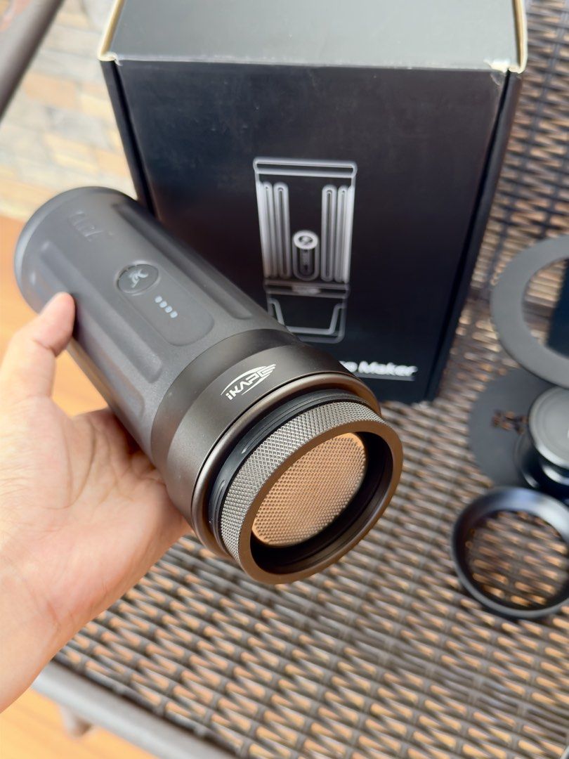 iKape K2 Pro Espresso Machine (Category: Coffee Machines & Makers) located in San Jose. Submitted by kapekapelang (Listing ID 1467038164, Image 2). Description: FOR SALE: IKAPE K2 Pro 58mm Portable Espresso Machine with Stand (Bought this for 16,000) Selling my IKAPE K2 Pro 58mm, complete with its stand and original accessories. Condition: Like new. Only used approximately 4–7 times during camping trips. Well taken care of and has seen minimal us