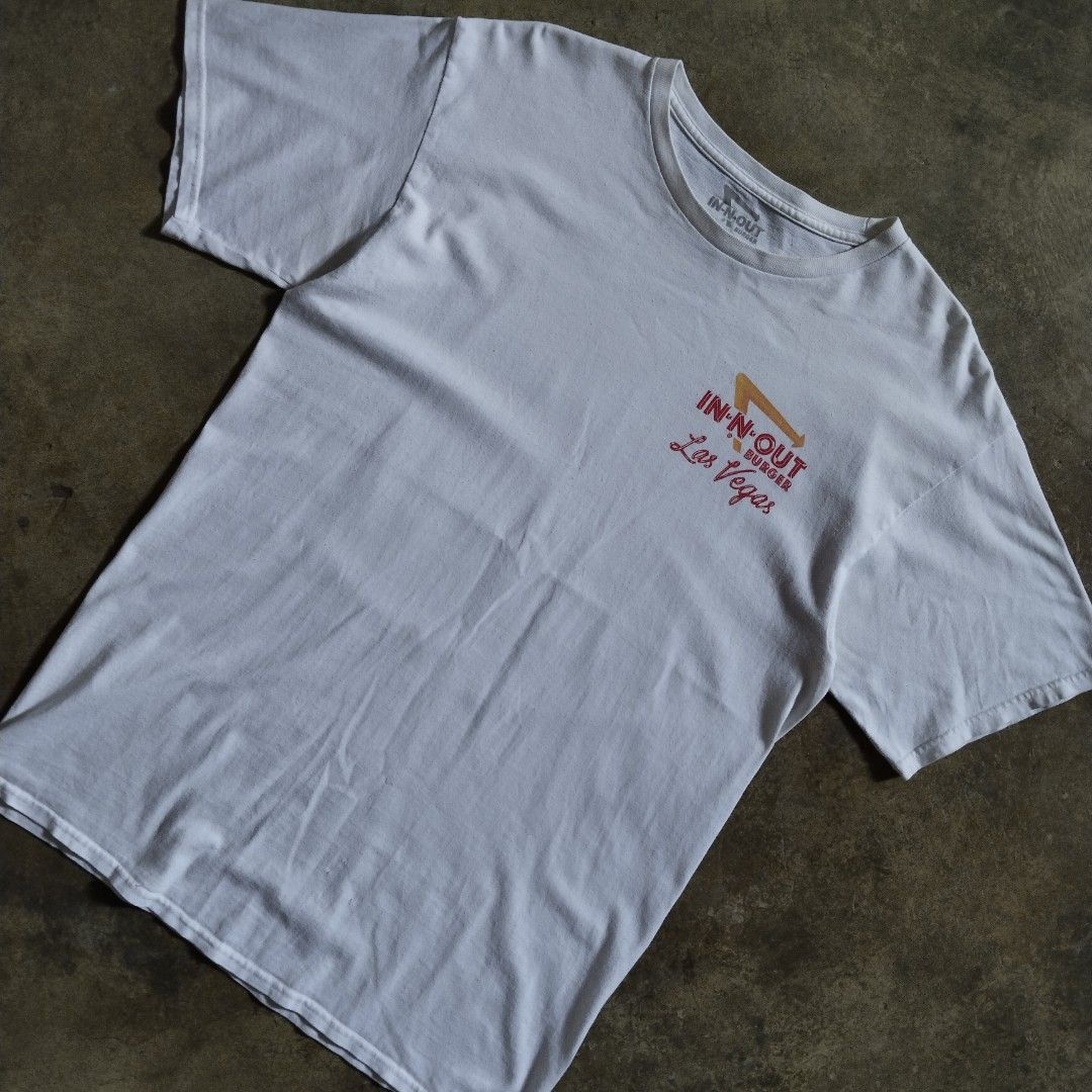 in & out tee (Category: Tshirts & Polo Shirts ) located in Bulacan. Submitted by hustleoverluckphv2 (Listing ID 1467018589, Image 3). Description: in & out tee Medium on tag Measurements Width - 19" Length - 29" Issue: minimal stain Claim - 249.