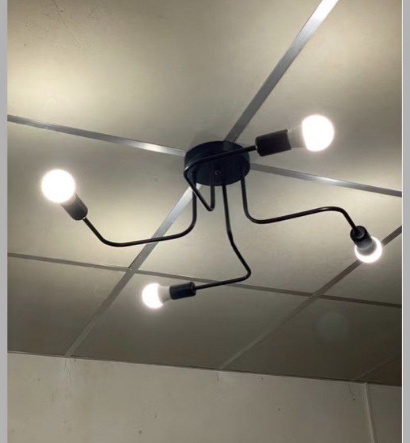 Industrial 4 head lamp(bulb included) (Category: Other Home Decor) located in Taguig. Submitted by ceej0915 (Listing ID 1461238671, Image 1). Description: .