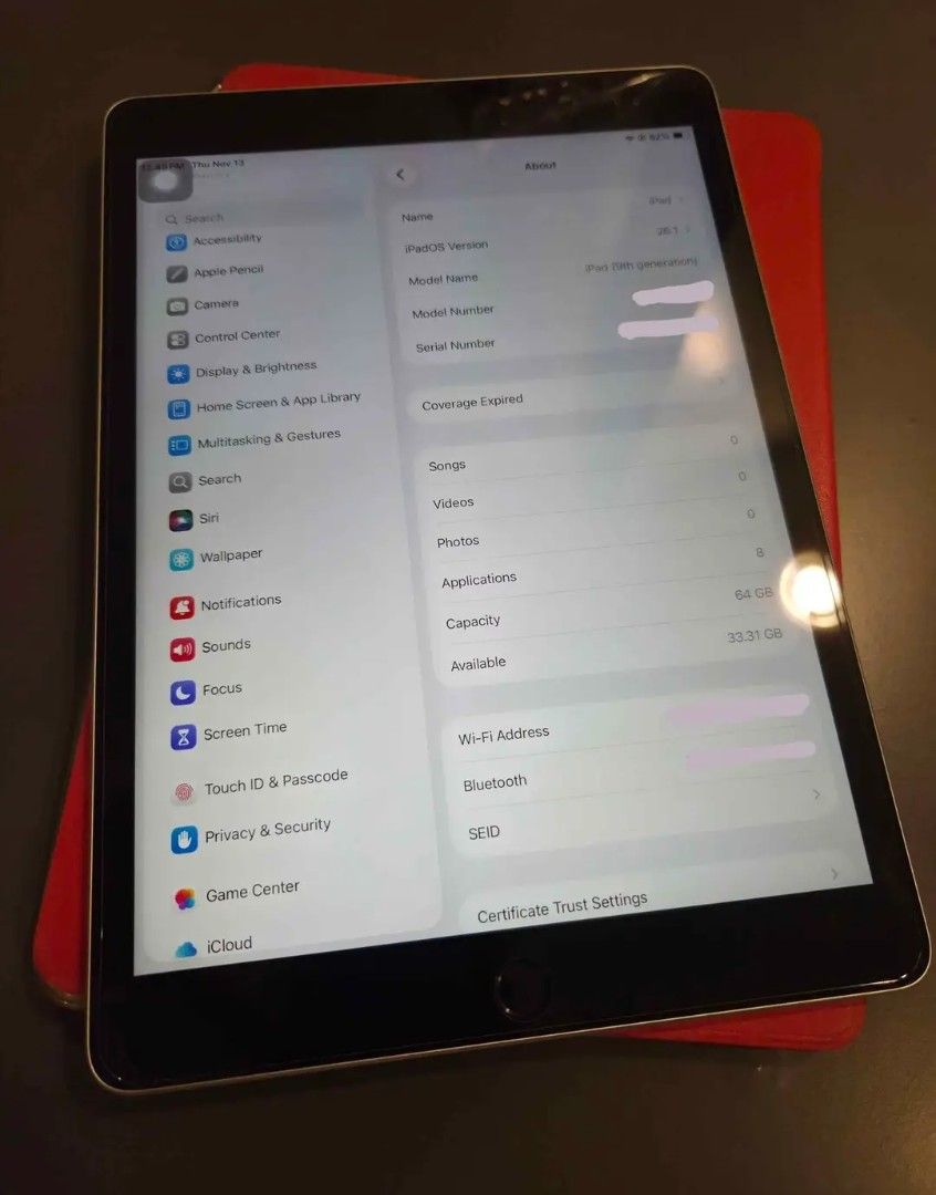 iPad 9th Gen (Category: iPad) located in Paranaque City. Submitted by ejsuuuu (Listing ID 1467163679, Image 2). Description: FOR SALE: iPad 9th Gen (64GB, SPACE GRAY) 💰 Price: ₱9,500 📱 Model: iPad 9th Generation 💾 Storage: 64GB 🎨 Color: Space Gray Inclusions: - Lighting Cable - Magnetic Case Condition: ~ Appearance - 10/10 ~ No Issue 100% (Unli Check) ~ All Working 100% (Unli Check) RFS: Need money for tuition. 📍 Location: Paranaque 💬 PM fo