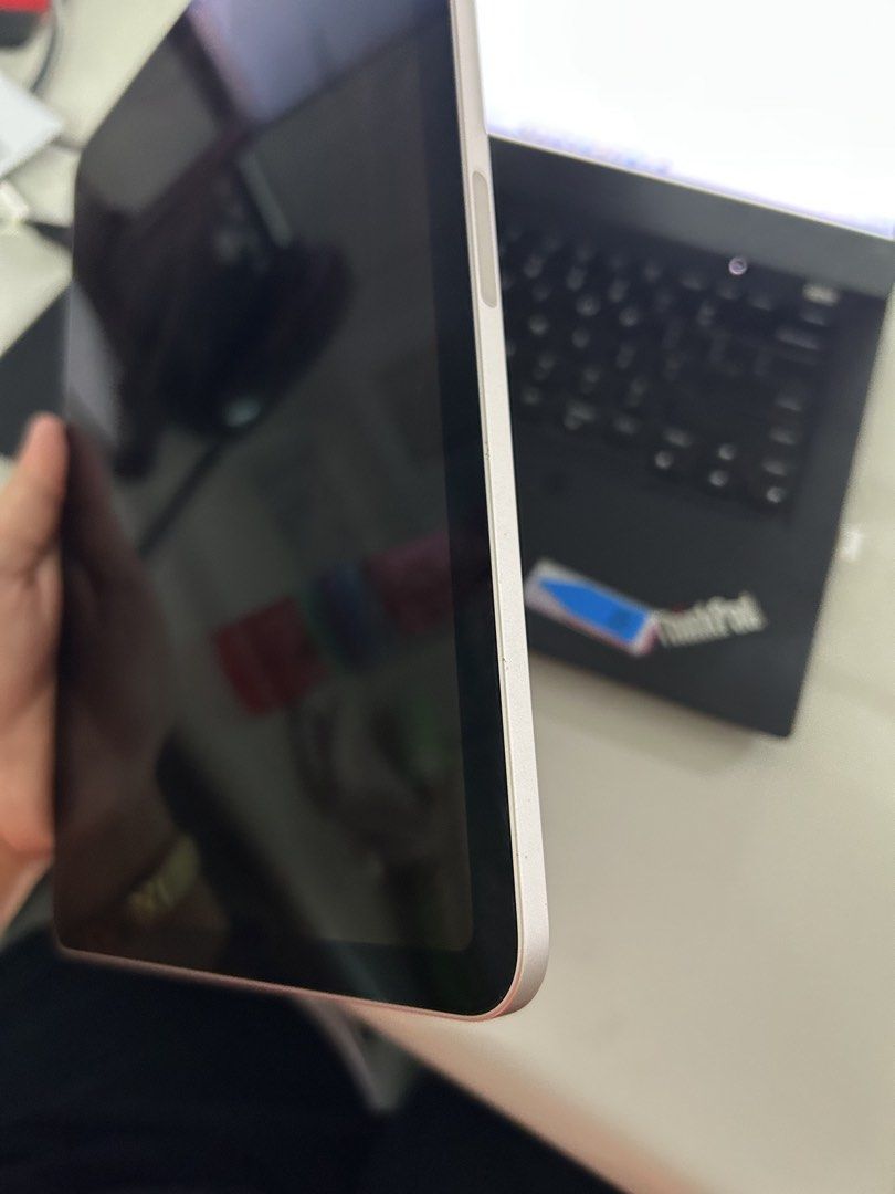 IPAD AIR 5th GEN (Category: iPad) located in Manila. Submitted by vallejosb61144 (Listing ID 1466980465, Image 2). Description: - Model: Apple iPad Air 5th Gen - Storage: 64GB - Color: Pink / Rose Gold - Performance: Powered by Apple M1 chip for smooth multitasking and gaming - Ideal for: Students, professionals, digital artists, and daily media streaming - Inclusion: Original Charger Note: No repairs or part replacements made. Minor dents on one