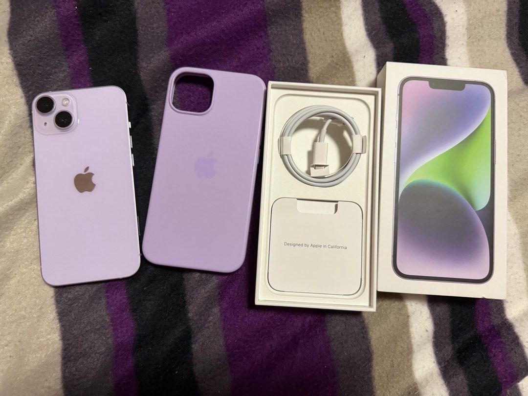 iPhone 14 128GB - Smart Locked (Category: iPhone 14 Series) located in Quezon City. Submitted by keeksvee (Listing ID 1467158965, Image 1). Description: FOR SALE Selling my iPhone 14 - Storage: 128GB - Color: Purple - Carrier Lock: Smart Locked - Battery Health: 82% - Very smooth - With box and original unused cable - Free case RFS: Upgraded. Used only for work communication Meetup Location: Robinsons Magnolia / Greenbelt .