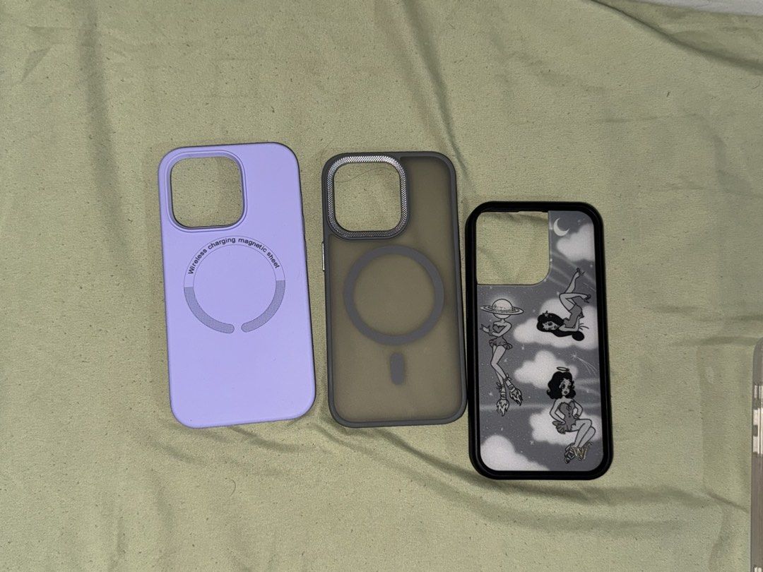 IPHONE 14 PRO CASES (Category: Cases & Sleeves) located in Caloocan City. Submitted by cmerrylljo55659 (Listing ID 1467116051, Image 1). Description: IPHONE 14 PRO CASES 150 EACH Magsafe Purple - 300 500 TAKE ALL .