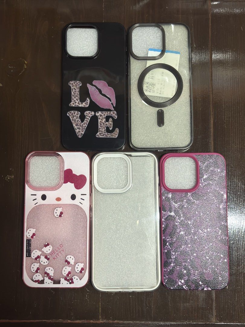 IPHONE 15 PRO MAX CASES (TAKE ALL) (Category: Cases & Sleeves) located in Manila. Submitted by julel (Listing ID 1467135675, Image 1). Description: — top row are used — bottom row are new/like new — no tingi, take all only — rfs: no longer in use.