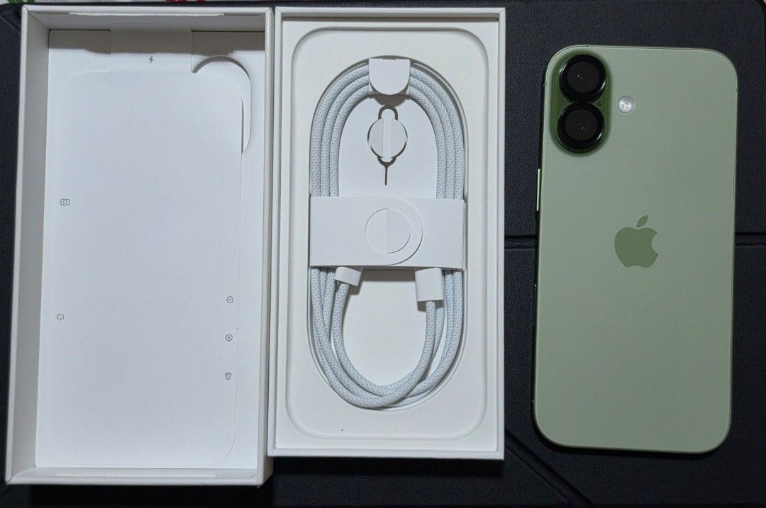 iPhone 17 256 gb Sage (Category: iPhone 17 Series) located in Marikina City. Submitted by munchkincat (Listing ID 1467123461, Image 1). Description: iPhone 17 in Sage - Condition: Like new, screen with zero scratches; with camera protector. No scratches at all - 4mos old only, barely used. Still under warranty until May 28, 2027 - Used as an extra phone. - Inclusions: Original retail box, USB-C charging cable (never been used), SIM ejector tool, 