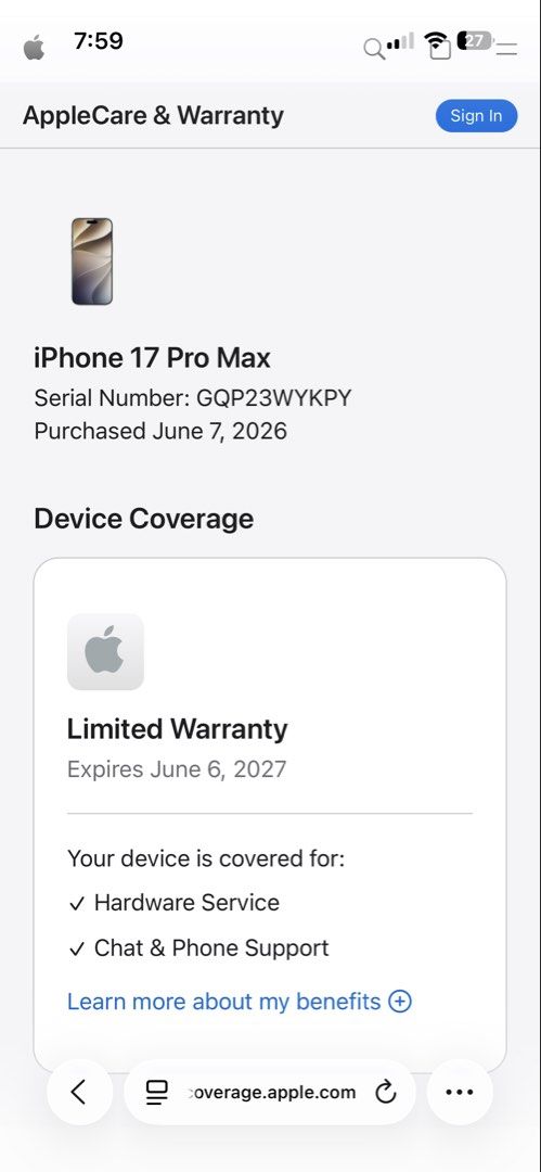Iphone 17 PRO MAX (Category: iPhone 17 Series) located in Quezon City. Submitted by maddy.demie (Listing ID 1467128875, Image 3). Description: iPhone 17 Pro Max Like new and meticulously cared for 🙂 Negotiable * Few Months Old * No SIM Restrictions / Openline *256gb * battery health at 98 * Warranty valid until NEXT YEAR June 2027 * Includes Belkin Tempered Glass worth ₱1,200 installed BOX CORD RECEIPTS SIM INJECTOR well maintained unit with rem