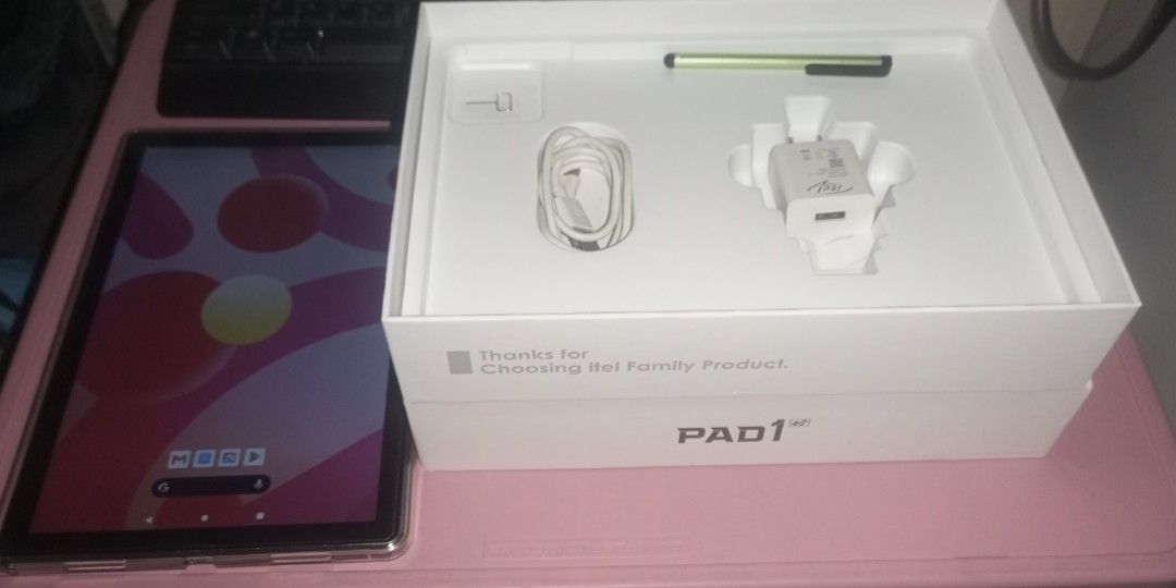 ITEL PAD 1 4/128 (Category: Android) located in Taguig. Submitted by nightwish17 (Listing ID 1467165373, Image 1). Description: ITEL PAD 1 10 inches 4gb ram 128gb internal storage Android 12 Go Edition NO ISSUE COMPLETE PACKAGE: Unit Box Charger Jelly case Sim Ejector Pen Fix price.