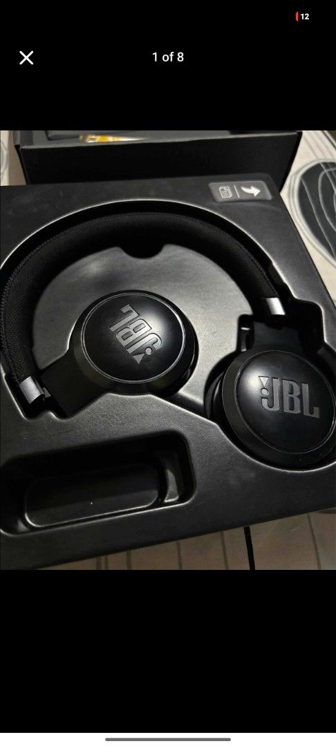 JBL On-Ear Headphones Black (Category: Headphones & Headsets) located in Manila. Submitted by safepenguin_6083eb (Listing ID 1466991528, Image 1). Description: - Brand: JBL - Color: Classic black with a bold silver logo - Type: On-ear headphones with padded headband and comfortable ear cups - Condition: Like new / Well-kept - Inclusions: Original black packaging box with molded plastic tray for secure storage.