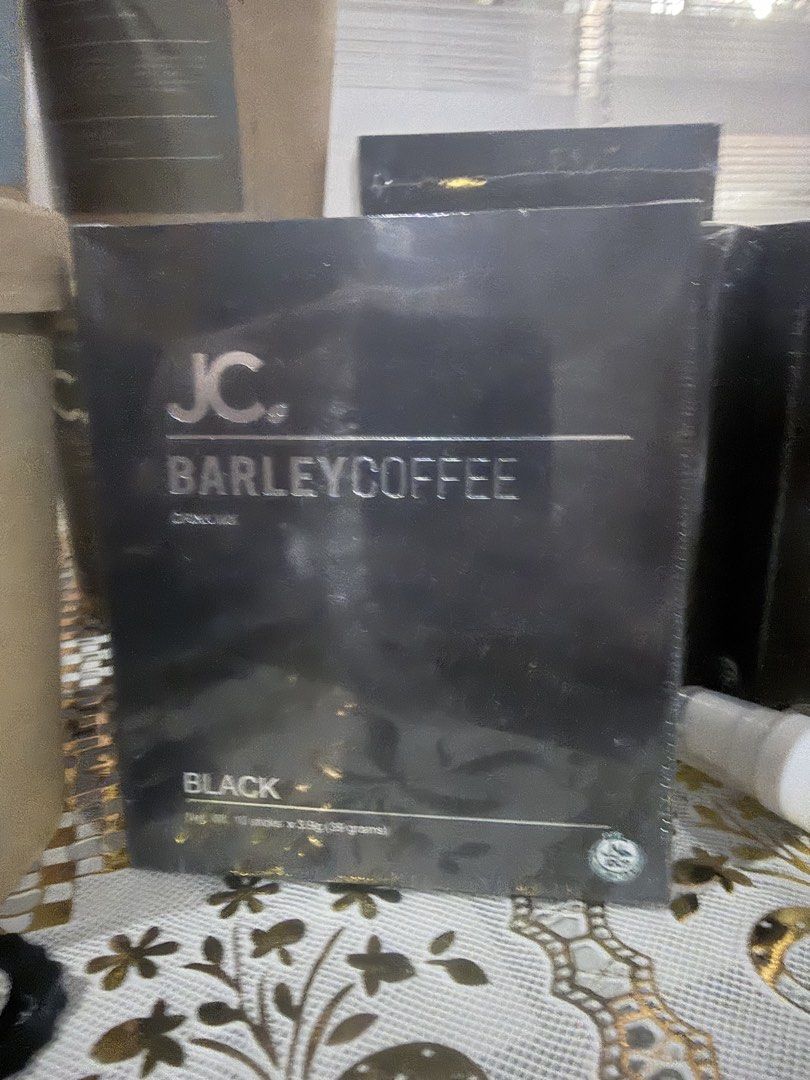 JC Barley Coffee Black (5 box) (Category: Beverages) located in Quezon City. Submitted by BAYMAX72 (Listing ID 1466996961, Image 1). Description: - Brand: JC Barley Coffee Black - Contents: 10 sachets per box (3.9g each) - Condition: Brand new, sealed in original plastic wrapper - Taste Profile: Rich and bold dark roast - Perfect for your quick and delicious daily caffeine boost!.