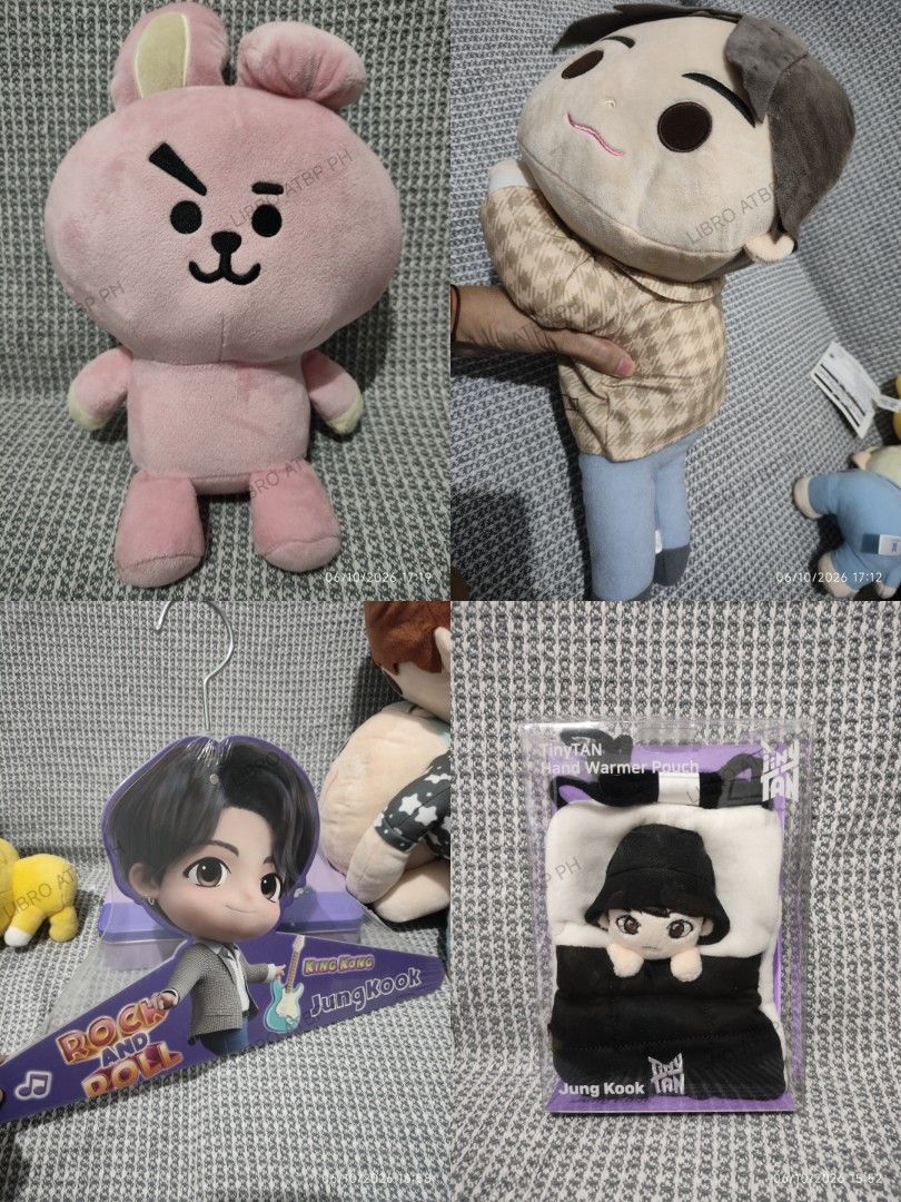 JK & Cooky Merch (Take all) (Category: K-Wave Merchandise) located in Quezon City. Submitted by libro_atbp (Listing ID 1467015430, Image 1). Description: 🧸💜 TINY TAN / BT21 FIGURES FOR SALE! ⤷ Personal collection decluttering ✨ ⤷ Paubos sale. ⤷ 📸 Prices are on the photos. ⤷ 📍 North Olympus Subd., Quezon City • pm for inquiries • no cancellations! • PAYO ONLY! FIRST-TO-PAY POLICY MOD: sdd/j&t/flash MOP: gcash/maya/gotyme/maribank.