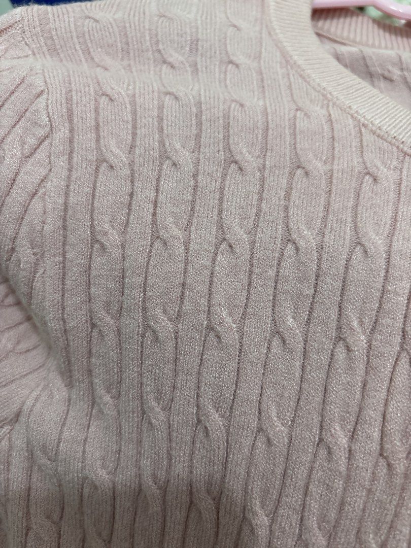 JNN pink cable knit cardigan (Category: Coats, Jackets and Outerwear) located in Bacoor. Submitted by tummybeautyph (Listing ID 1467045607, Image 3). Description: - Color: Pink - Design: cable knit design - Condition: Worn twice, very good shape and condition, no signs of over usage - Styling: Versatile, easy to pair with skirts or casual pants - Zoom the photo to see how good the quality is.