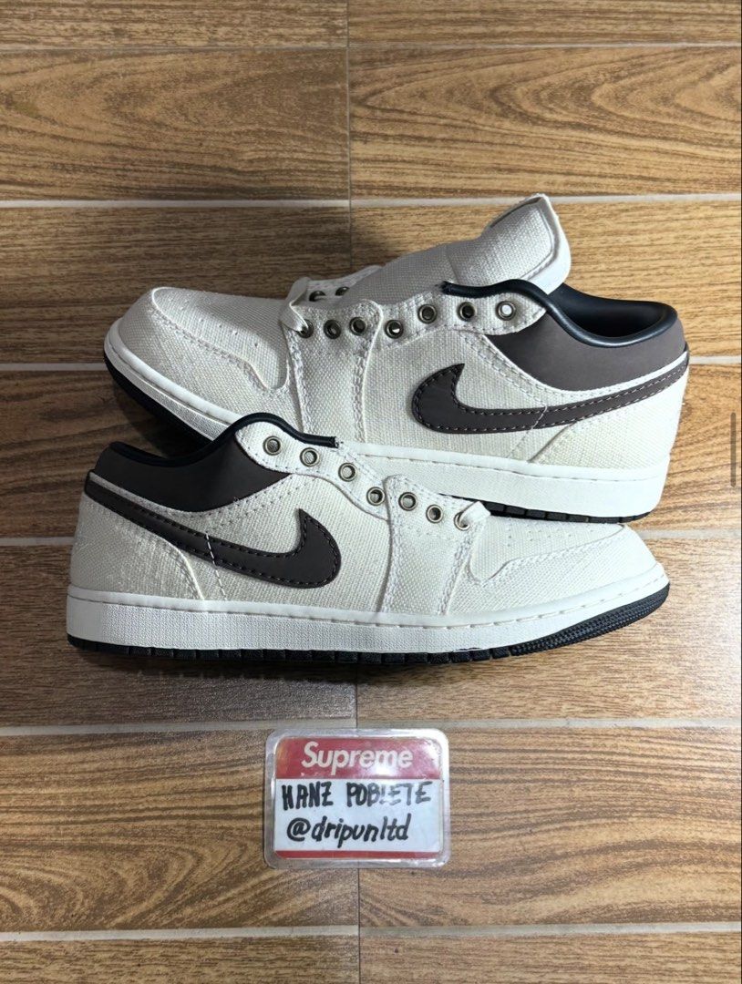 Jordan 1 Low Prm Ivory Baroque Brown (Category: Sneakers) located in Mandaluyong City. Submitted by dripunltd (Listing ID 1467090832, Image 1). Description: Jordan 1 Low Prm Ivory Baroque Brown Size 10 Brand New PAIR ONLY 2,999.