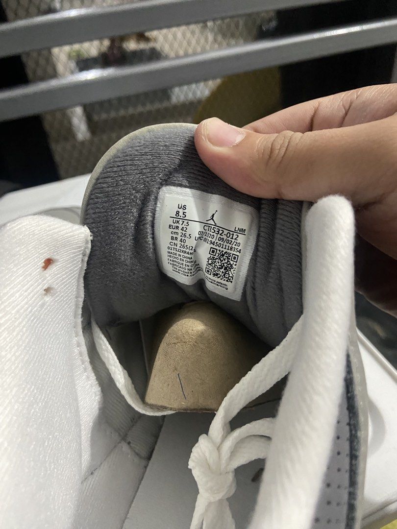 Jordan 3 Retro Cool Grey (Category: Sneakers & Footwear) located in Makati City. Submitted by mightybear_3ac45c (Listing ID 1467136058, Image 2). Description: US 8.5 w/o box Not yet used only fitting Slight nego.