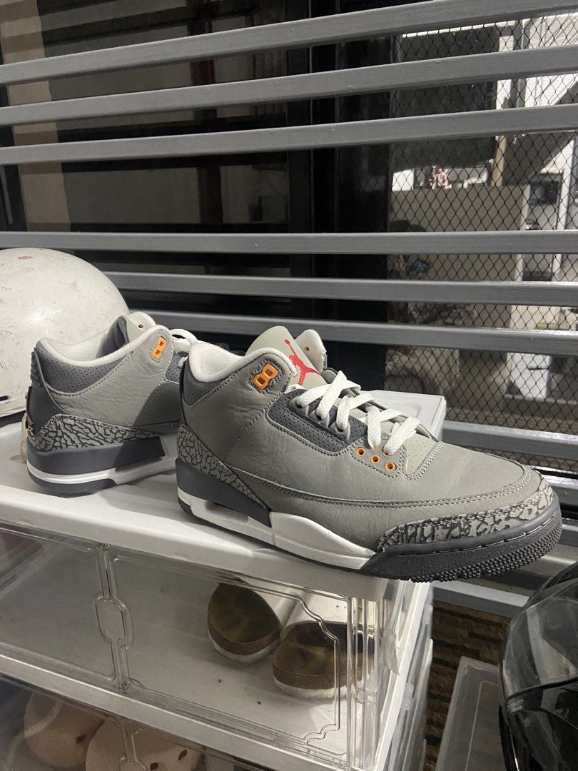 Jordan 3 Retro Cool Grey (Category: Sneakers & Footwear) located in Makati City. Submitted by mightybear_3ac45c (Listing ID 1467136058, Image 1). Description: US 8.5 w/o box Not yet used only fitting Slight nego.