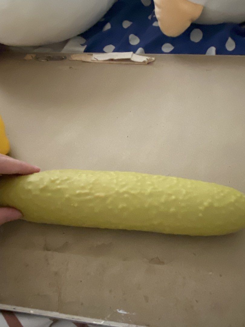 Jumbo Squishy Cheese and Cucumber Toys Set (Category: Kids Toys) located in Manila. Submitted by rnnia_n (Listing ID 1467013833, Image 3). Description: 2 pieces jumbo squishies pack - jumbo cheese - jumbo cucumber.