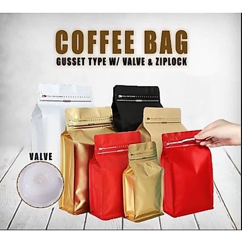 K Coffee Stand Up Pouch with Valve and Pulltab Gusset Type Flat Bottom (Category: Looking For) located in Manila. Submitted by kelly122394 (Listing ID 1467031450, Image 1). Description: pm for more details.