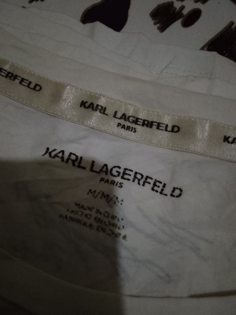 Karl Lagerfeld (Category: Tshirts & Polo Shirts ) located in Ligao. Submitted by ulapipot (Listing ID 1467055369, Image 2). Description: med to large Very Good Condition 9.5/10 Color Rate No Issue.