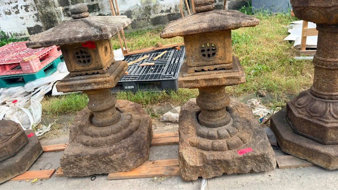 Kasuga Lantern (Category: Announcements) located in Taguig. Submitted by ivyzurc (Listing ID 1467154614, Image 2). Description: ✨ EXQUISITE PAIR OF VINTAGE JAPANESE KASUGA-STYLE STONE LANTERNS (春日燈籠) ✨ A rare and majestic pair of Vintage Kasuga-Style Granite Stone Lanterns (Tachi-gata / Standing Pedestal Lanterns). Standing at 3.77 Feet / 1.15 Meters, this matching pair features classic lotus-petal carved lower platforms (rensu), cylindrical colu