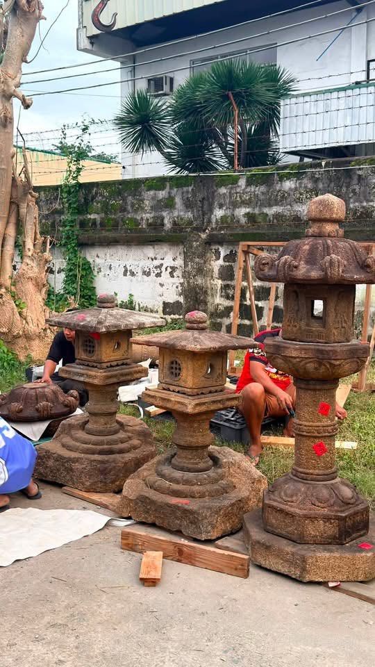 Kasuga Lantern (Category: Announcements) located in Taguig. Submitted by ivyzurc (Listing ID 1467154614, Image 3). Description: ✨ EXQUISITE PAIR OF VINTAGE JAPANESE KASUGA-STYLE STONE LANTERNS (春日燈籠) ✨ A rare and majestic pair of Vintage Kasuga-Style Granite Stone Lanterns (Tachi-gata / Standing Pedestal Lanterns). Standing at 3.77 Feet / 1.15 Meters, this matching pair features classic lotus-petal carved lower platforms (rensu), cylindrical colu