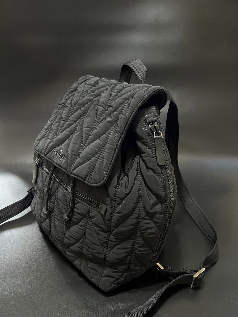 Kate Spade Ellie Backpack Nylon Material Orig💯 (Category: Luxury Bags & Wallets) located in Cebu City. Submitted by sexyclosetph2.0 (Listing ID 1466971100, Image 2). Description: Orig💯 Rank A condition Still very new Color rate 10/10 Black in actual Super nice po huhu Fits laptop Nice for travel or airport bag for hand carry .