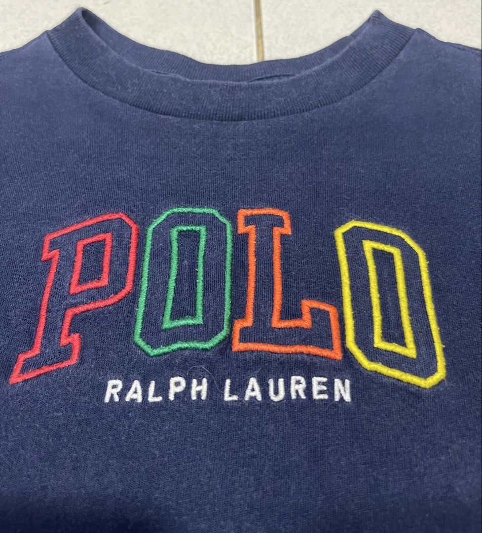 Kids Ralph Lauren Tshirt (Category: Babies & Kids Fashion) located in Mandaue City. Submitted by MJ_80 (Listing ID 1467107380, Image 2). Description: See photos for measurements Has lighf fade on collar Color rate & Condition : 9.5/10 Pricw : 250.