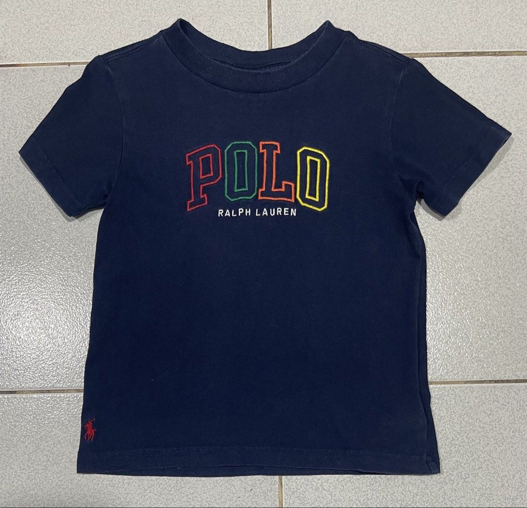 Kids Ralph Lauren Tshirt (Category: Babies & Kids Fashion) located in Mandaue City. Submitted by MJ_80 (Listing ID 1467107380, Image 1). Description: See photos for measurements Has lighf fade on collar Color rate & Condition : 9.5/10 Pricw : 250.