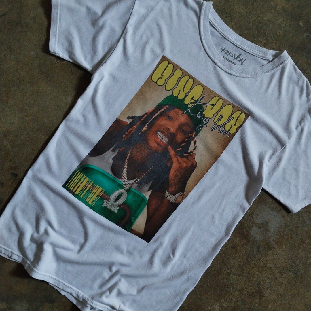 king von official photo tee (Category: Tshirts & Polo Shirts ) located in Bulacan. Submitted by hustleoverluckphv2 (Listing ID 1467018725, Image 3). Description: king von official photo tee Medium on tag Measurements Width - 19" Length - 28" Claim - 249.