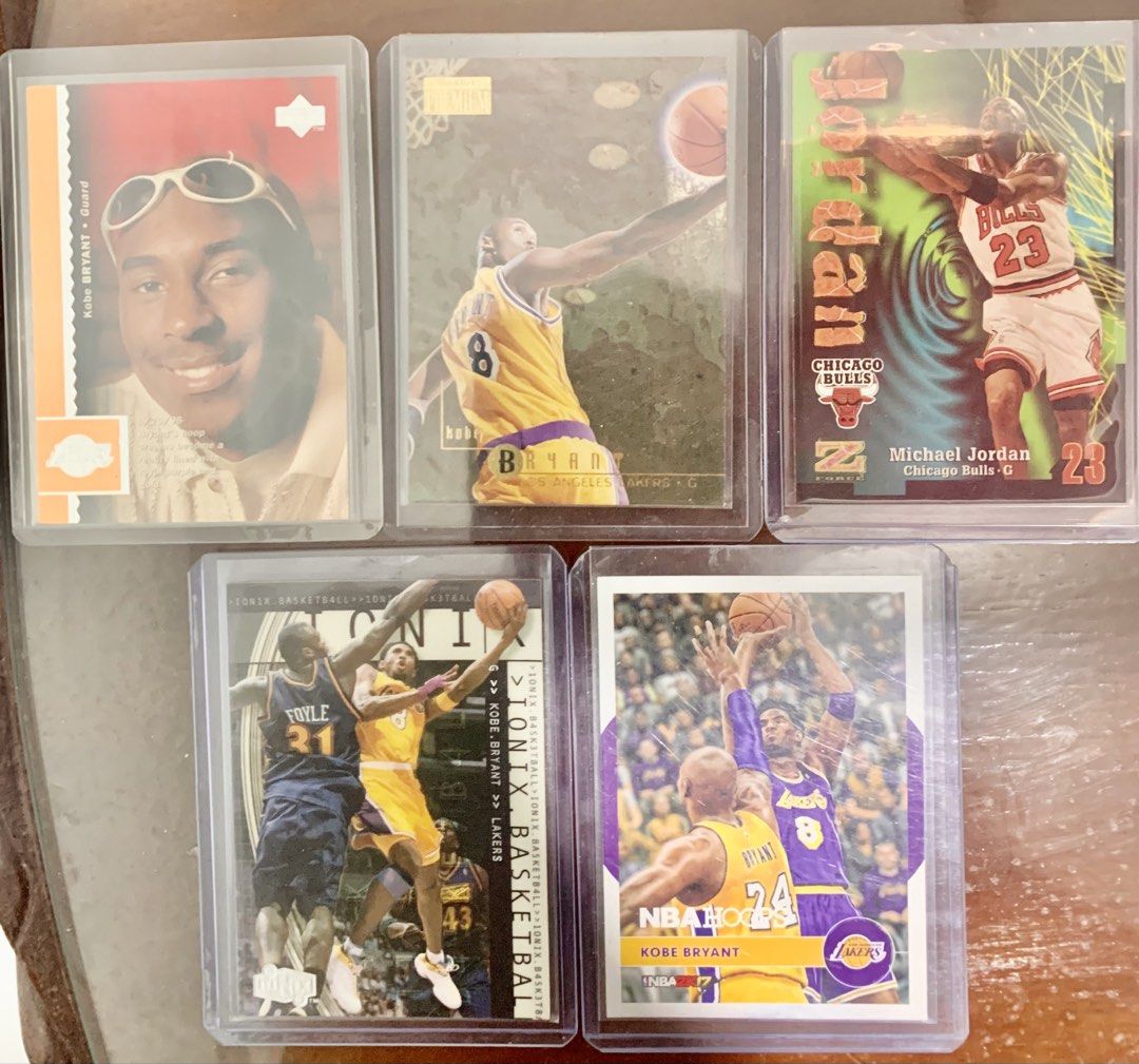 Kobe Bryant (Category: Raw Singles) located in Angono. Submitted by ashtig (Listing ID 1466984964, Image 1). Description: Jordan and Kobe Lot Jordan and Kobe set Lot - 7000php (firm) Mint to Near mint Cards (1st Picture) Free Kobe Cards sa bibili ng set (2nd Picture) 3 cards are for personal collection only Bawal po sa maselan Pm is the 🔑.