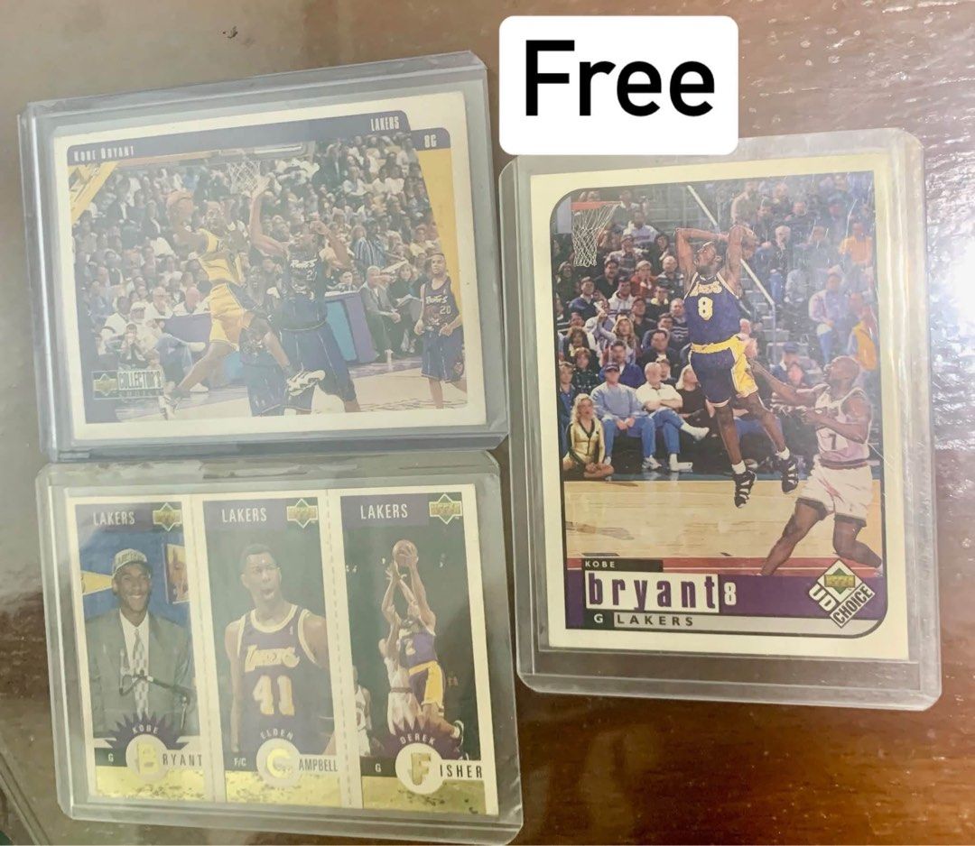 Kobe Bryant (Category: Raw Singles) located in Angono. Submitted by ashtig (Listing ID 1466984964, Image 2). Description: Jordan and Kobe Lot Jordan and Kobe set Lot - 7000php (firm) Mint to Near mint Cards (1st Picture) Free Kobe Cards sa bibili ng set (2nd Picture) 3 cards are for personal collection only Bawal po sa maselan Pm is the 🔑.