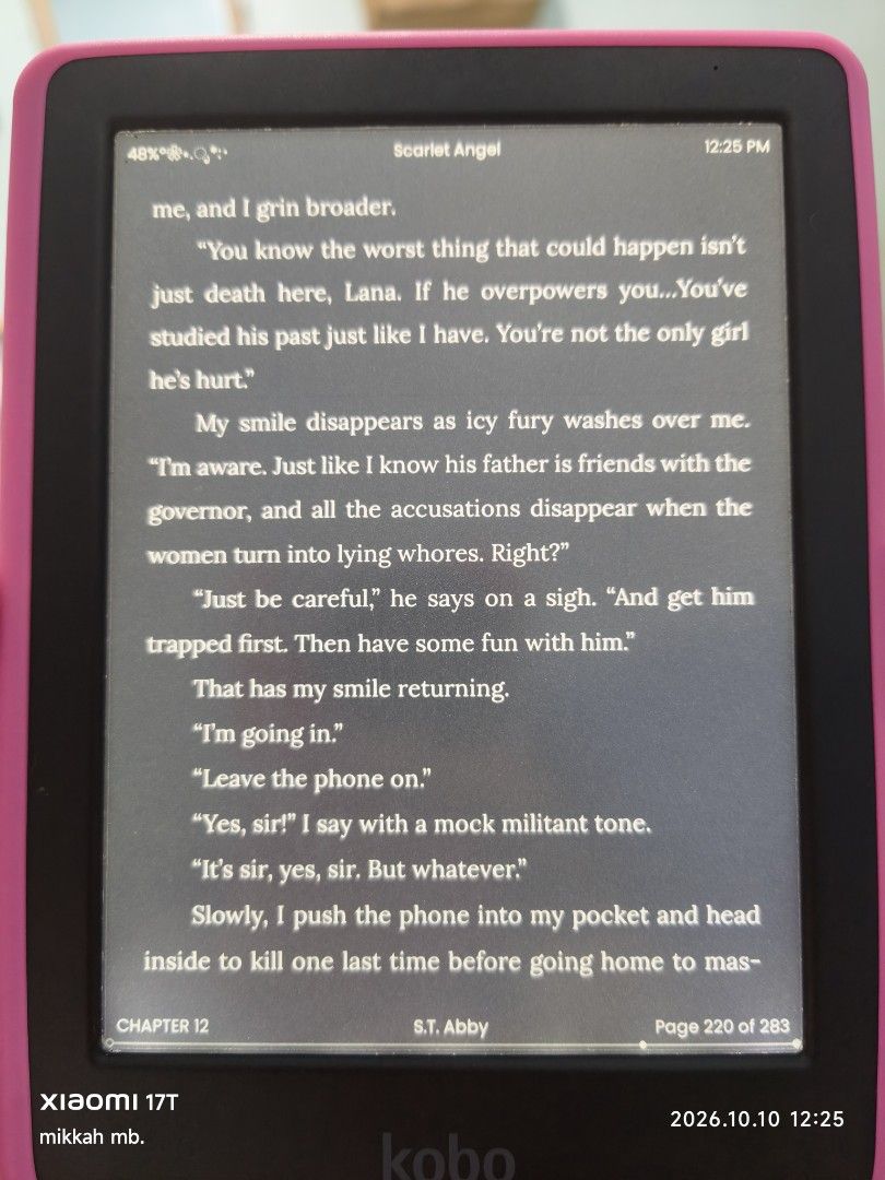 Kobo Clara Bw (Category: E-Readers) located in Balanga. Submitted by eloisenotbridgerton (Listing ID 1466811702, Image 3). Description: 🏷️ 5500 PHP (negotiable) 📍 Bataan • With glue marks and tiny scratches on the screen but barely noticeable and doesnt affect the device performance • No cosmetic flaws • RFS: Reselling • INCLUSION: 1. BOX / PAPERWORKS / ORIGINAL TYPE C CABLE 2. BLACK DETACHABLE MAGNETIC CASE 3. PINK DETACHABLE CASE • MOP: GCASH