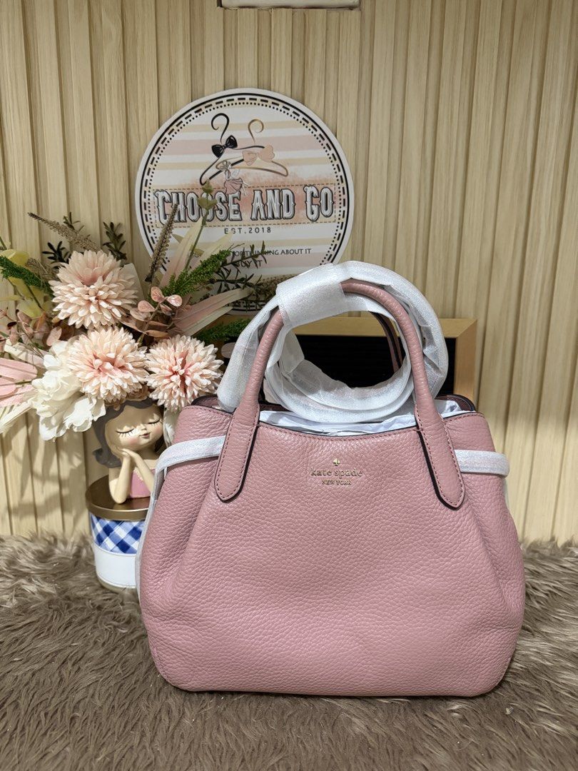 K@TE SPADE DUMPLING SMALL SATCHEL (Category: Cross-body Bags) located in Cabanatuan. Submitted by chooseandgo (Listing ID 1467092904, Image 2). Description: AVAILABLE, FRESH FROM THE ✈️ 🌸 K@TE SPADE DUMPLING SMALL SATCHEL🌸 - Dusk Rose and Warm Ginger See photos for inclusions (Tag, and poly plastic) -------------------------------------------------- • PINAS ONAHD NA PO(Shipping via LBC) • 💯Guaranteed Original/Authentic, Money back guaranteed i