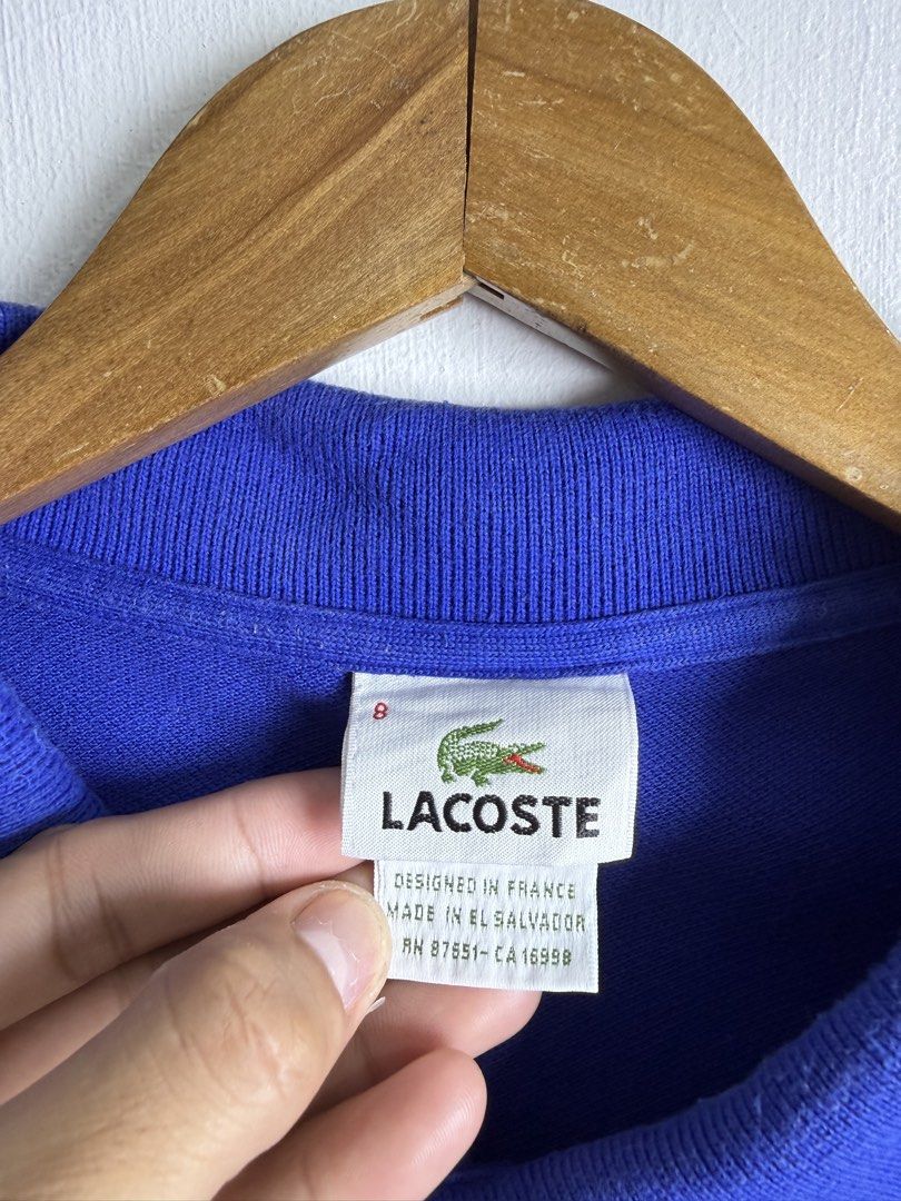 Lacoste blue polo shirt (Category: Tshirts & Polo Shirts ) located in Daraga. Submitted by mirandillaadrian (Listing ID 1467117554, Image 3). Description: Authentic Issue minimal fold line ww not visible Solid pa 9.5/10 23x30.
