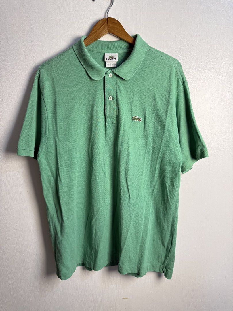 Lacoste green polo shirt (Category: Tshirts & Polo Shirts ) located in Daraga. Submitted by mirandillaadrian (Listing ID 1467118907, Image 1). Description: Authentic Minimal stain last pic 22x29 large 9.5/10 fair color .