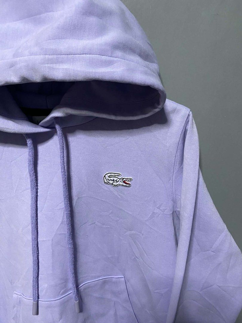 Lacoste Hoodie Jacket (Category: Coats, Jackets and Outerwear) located in Davao. Submitted by pakoys10_thrift (Listing ID 1467074014, Image 2). Description: Lakoste Hoodie For Women’s 🐊 Pastel Lavender/Light Purple Color Way Excellent Condition Color Rate 9.8/10 Size: 36 Dimes: 25x22 No Issue❌ 🏷999 Free Shipping✈️ Location Davao City📍.