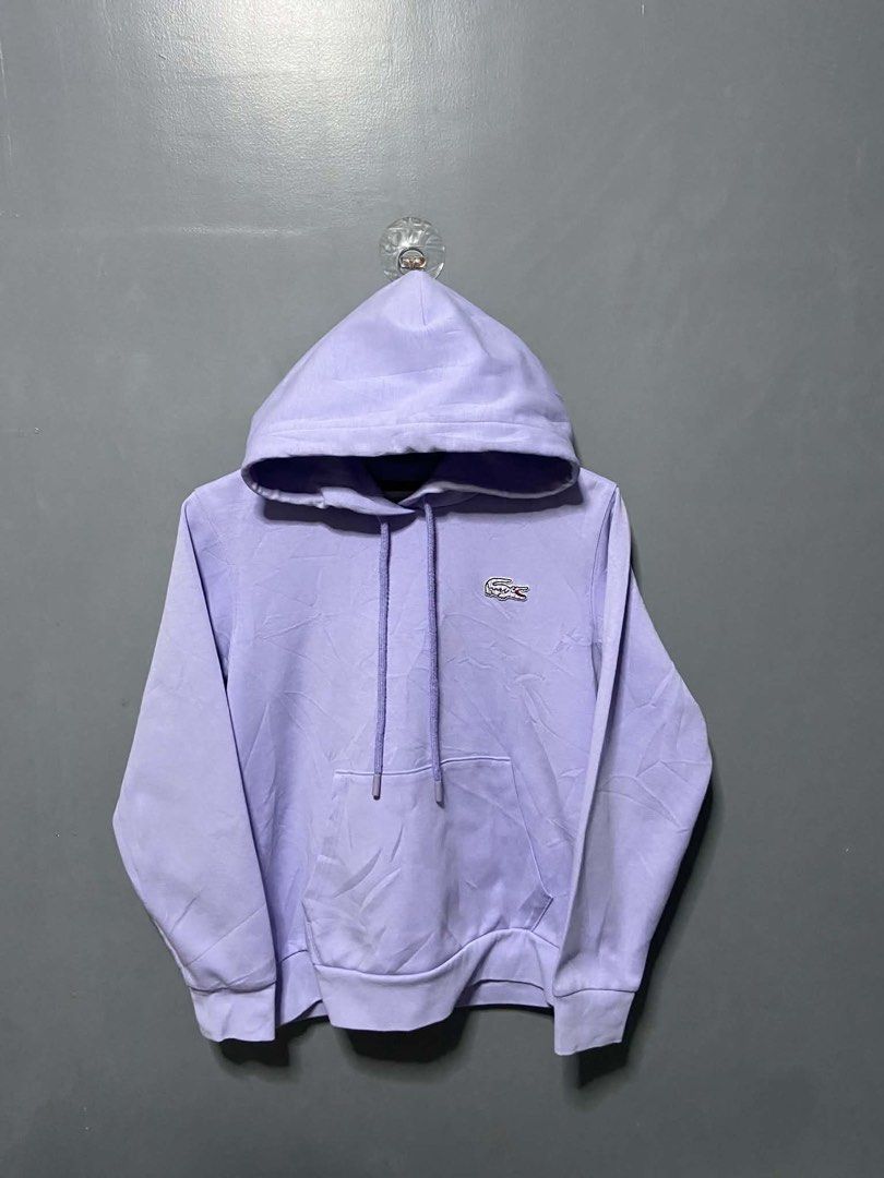 Lacoste Hoodie Jacket (Category: Coats, Jackets and Outerwear) located in Davao. Submitted by pakoys10_thrift (Listing ID 1467074014, Image 1). Description: Lakoste Hoodie For Women’s 🐊 Pastel Lavender/Light Purple Color Way Excellent Condition Color Rate 9.8/10 Size: 36 Dimes: 25x22 No Issue❌ 🏷999 Free Shipping✈️ Location Davao City📍.