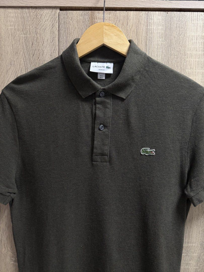 Lacoste Slim Fit Polo Shirt (Category: Tshirts & Polo Shirts ) located in Cavite. Submitted by PRIVATE.Selection (Listing ID 1467052507, Image 2). Description: Lacoste Slim Fit Polo Shirt Size S W- 19 L- 27 Good as New .