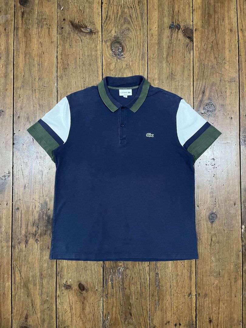 Lacoste Slim Fit Polo Shirt (Category: Tshirts & Polo Shirts ) located in Baguio. Submitted by fishy___fish (Listing ID 1467118876, Image 1). Description: Lacoste Slim Fit Polo Shirt Tagged 6 (XL) Width: 22.5” Length: 27” Fits L No issues.