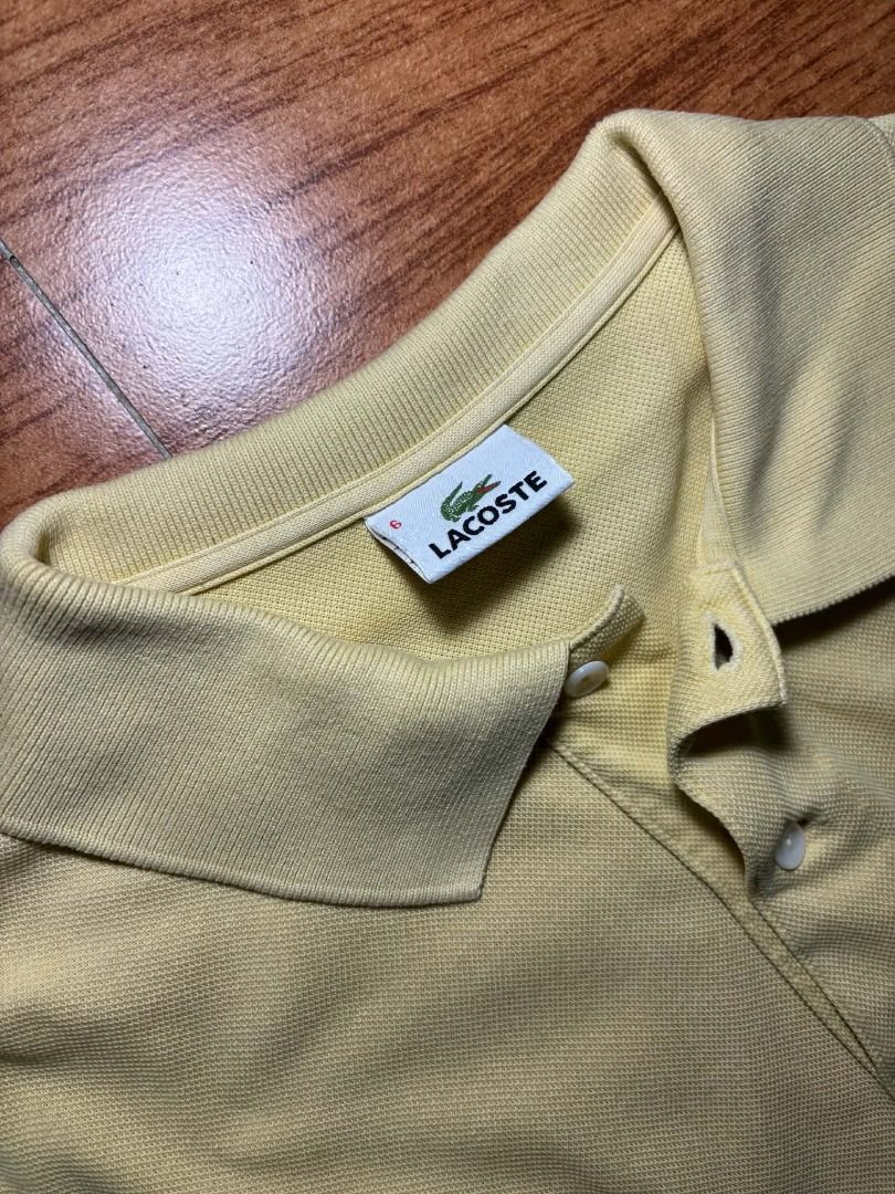 Lacoste Yellow Polo Shirt (Category: Tshirts & Polo Shirts ) located in Marikina City. Submitted by maobuysstuff (Listing ID 1467012376, Image 3). Description: Lacoste Yellow Polo Shirt - Size: 6 (Regular Fit) - 20 x 29" - Material: Soft and breathable cotton pique - Condition: Pre-loved, perfect for daily wear.