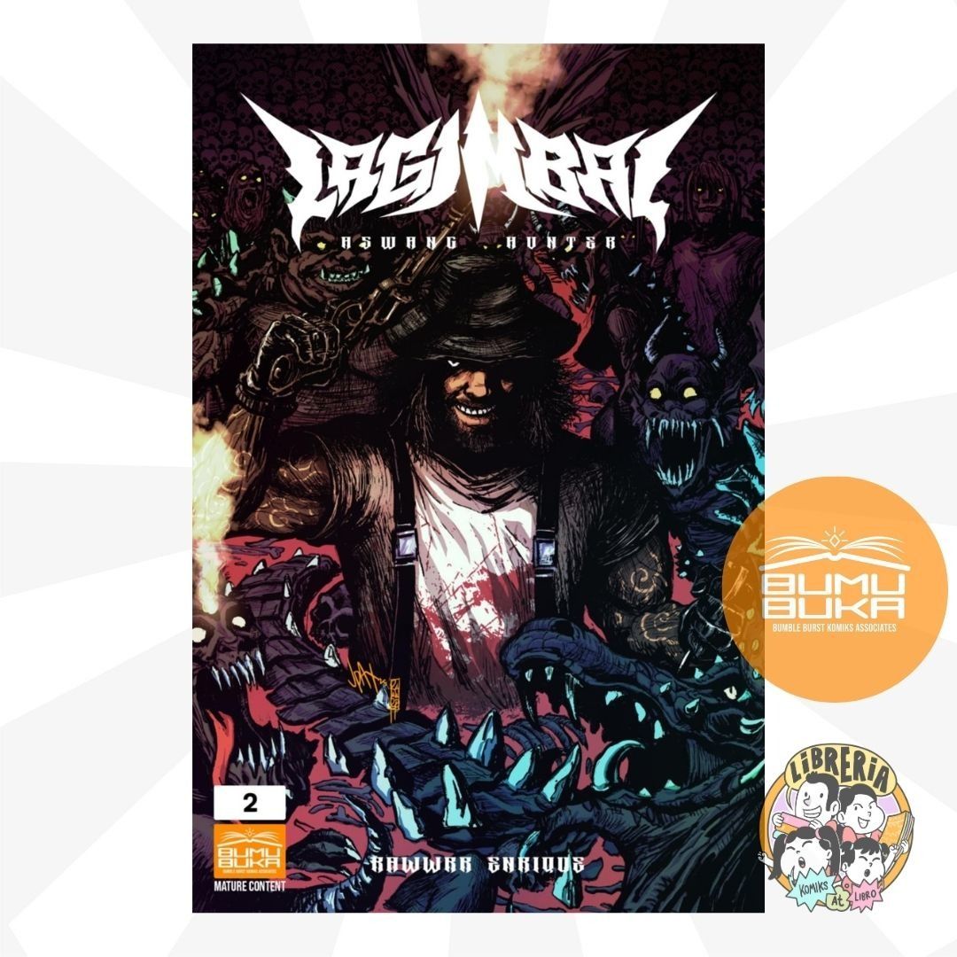 LAGIMBAL: ASWANG HUNTER #2 by Patrick "Rawwrr" Enrique (Category: Comics & Manga) located in Caloocan City. Submitted by libreriakomikslibro (Listing ID 1467154776, Image 1). Description: LAGIMBAL: ASWANG HUNTER #2 Story and Art by Patrick "Rawwrr" Enrique Cover Art by Jpax Alcomendas An action-horror comic that tells the adventures of Lagimbal, an Aswang Hunter. Published by Bumble Burst Komiks Associates and Rawwrr Designs with Red Cronico Copy