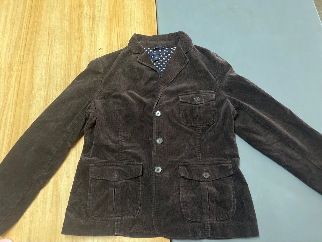 Lands' End Brown Corduroy Blazer Jacket Size 12 (Category: Coats, Jackets and Outerwear) located in Bulacan. Submitted by Domozz (Listing ID 1467028878, Image 1). Description: Length 25 Width 19 Women Small.
