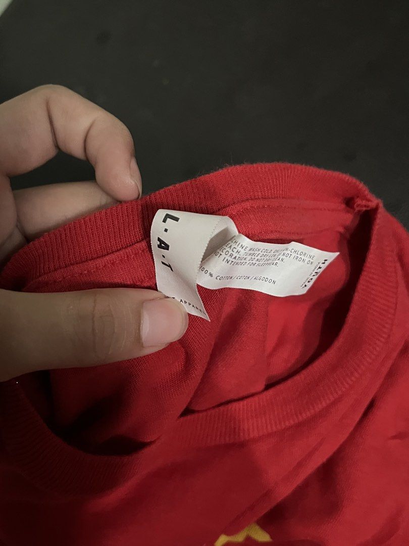 L.A.T (Category: Shirts) located in Manila. Submitted by rhiangastadora (Listing ID 1467023764, Image 3). Description: L.A.T Red Cotton ‘Go Taylor’s Boyfriend’ Shirt.