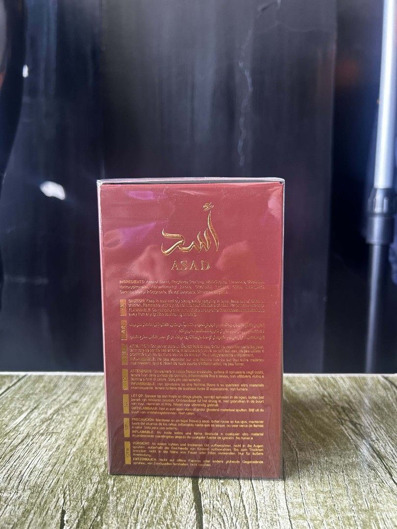 Lattafa Asad Bourbon Eau de Parfum (Category: Fragrance & Deodorants) located in Cebu City. Submitted by thhypfl (Listing ID 1467115348, Image 2). Description: Lattafa Asad Bourbon Eau de Parfum 100ml Natural Spray Vaporisateur P1 BNIB Comes in a 100ml natural spray bottle packaged in a striking embossed box complete with an authentic security seal..