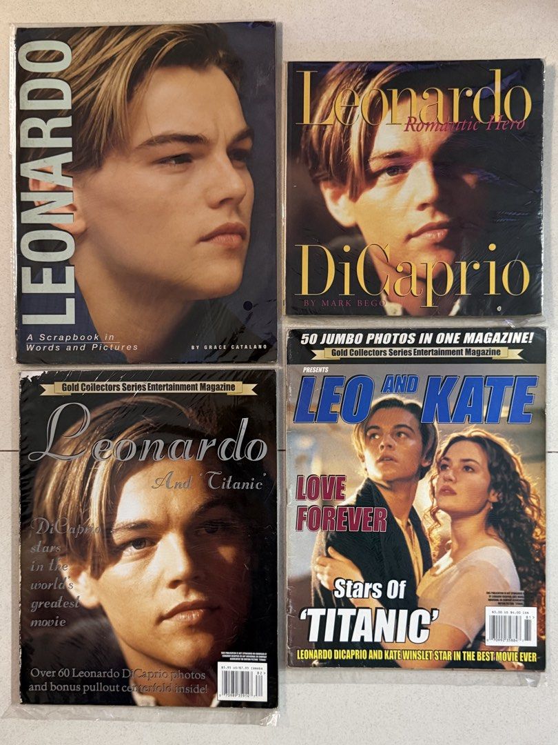 Leonardo DiCaprio Magazines bundle (Category: Magazines) located in Pasay City. Submitted by gahaman02 (Listing ID 1467154242, Image 1). Description: old copies. still in good condition but expect sone signs of age, shelf storage, edge wear, creases and spine wear..