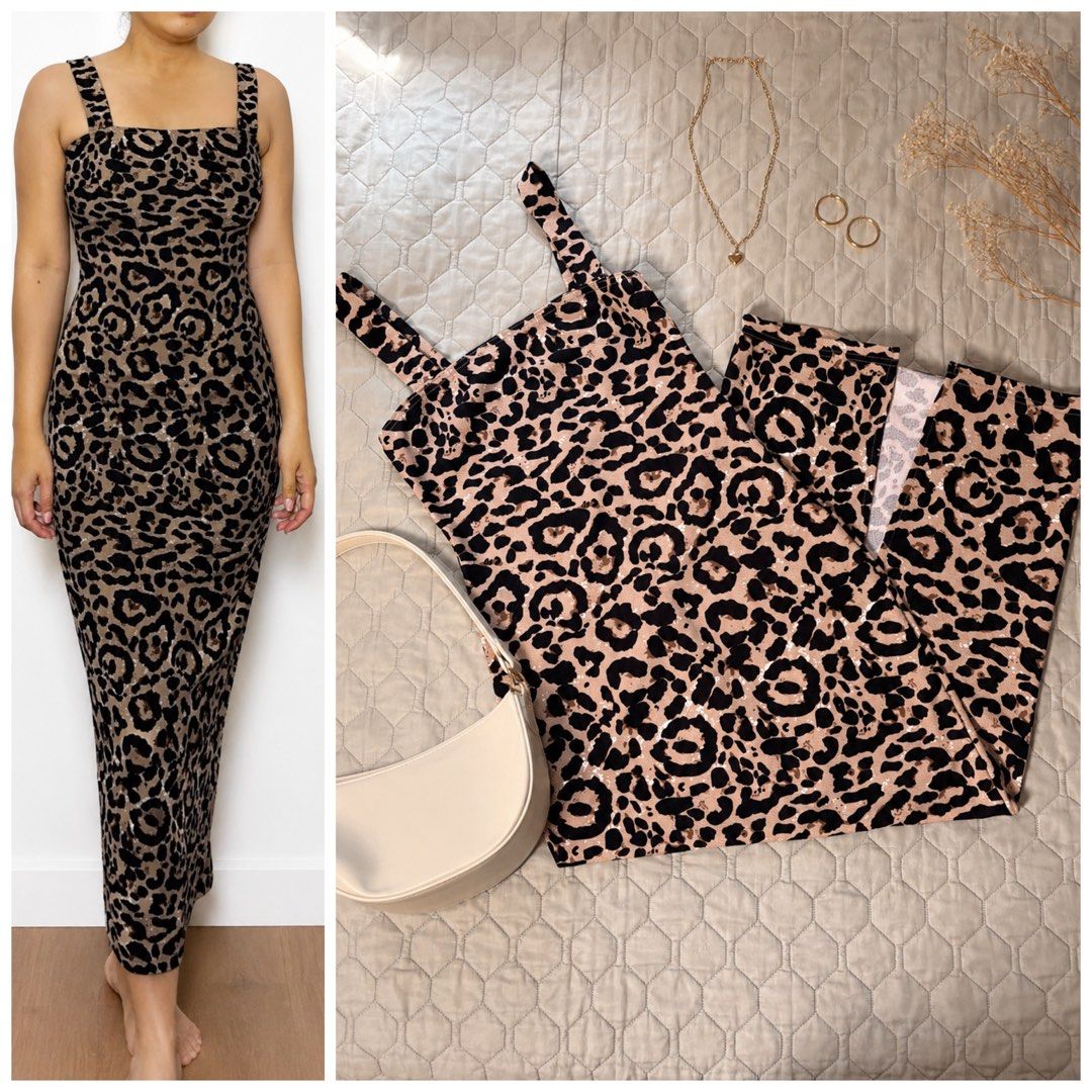 Leopard Print Sleeveless Maxi Dress (Category: Dresses) located in Paranaque City. Submitted by delexxzah (Listing ID 1467045271, Image 1). Description: .